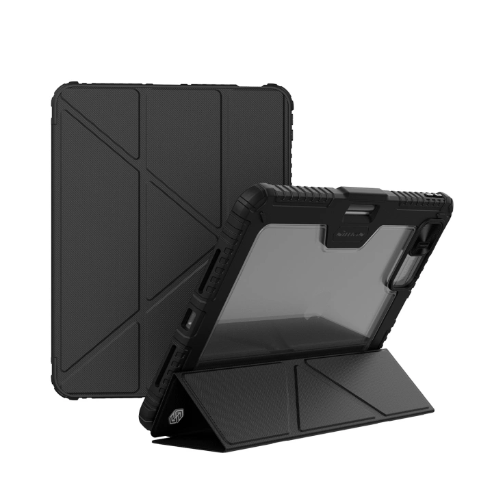 Nillkin Bumper PRO Protective Stand Case Multi-angle for iPad Pro 12.9 2020/2021/2022/ Air 13 2024 Black