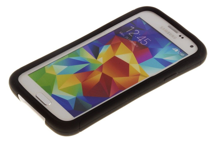 Hülle Samsung Galaxy S5 GRIFFIN Survivor Slim Case Schwarz