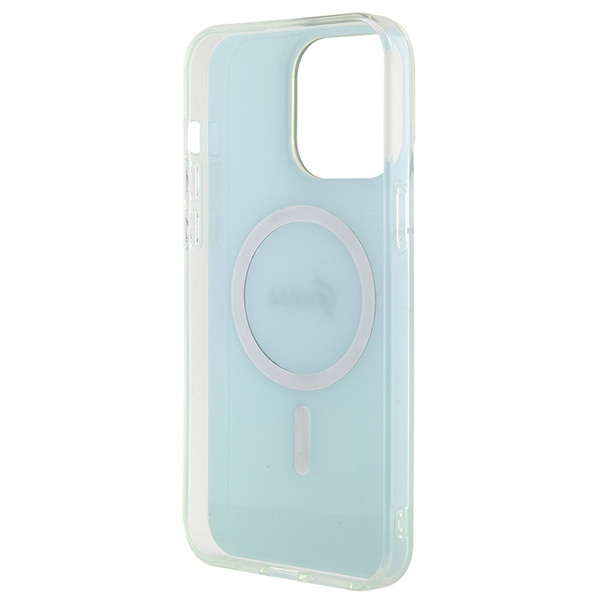 Etui Guess GUHMP15LHITSQ iPhone 15 Pro 6.1" turkusowy/turquoise hardcase IML Iridescent MagSafe Case