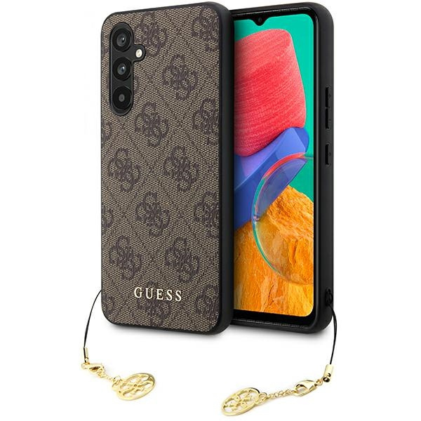 Guess GUHCSA54GF4GBR A54 5G A546 braun/braun hart case 4G Charms Kollektion