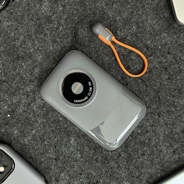 Powerbank Dudao K21 Mini 10000mAh 22.5W USB-A / USB-C - szary