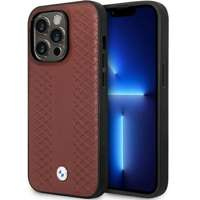Case BMW BMHCP14X22RFGR iPhone 14 Pro Max 6.7" burgundy/burgundy Leather Diamond Pattern
