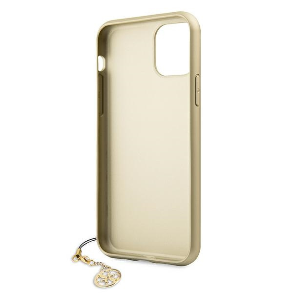 Hülle Guess GUHCN61GF4GBR iPhone 11 braun / braun Hartschale 4G Charms Collection