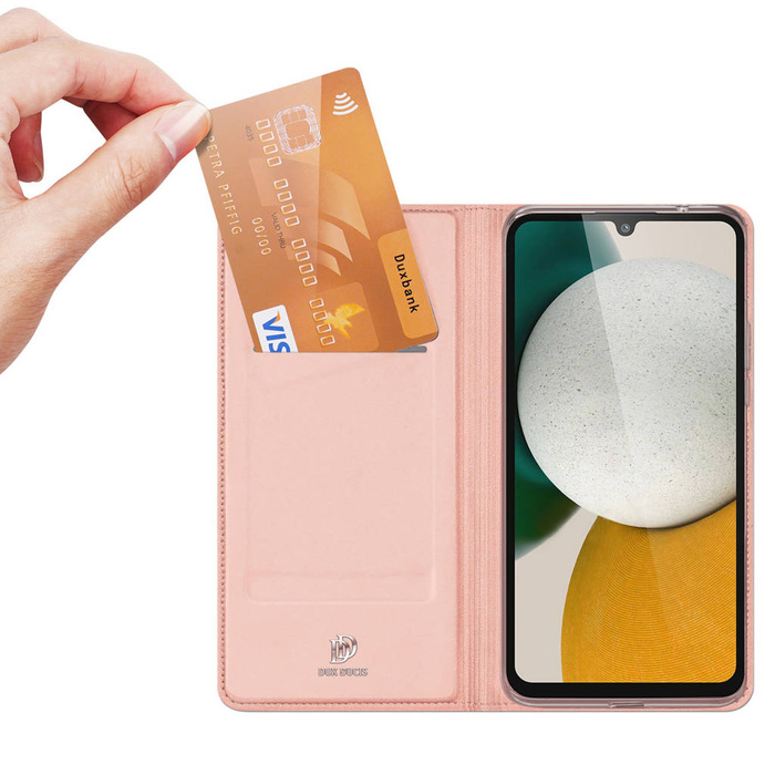 Funda Dux Ducis Skin Pro para Samsung Galaxy A34 5G Flip Card Wallet Stand Pink