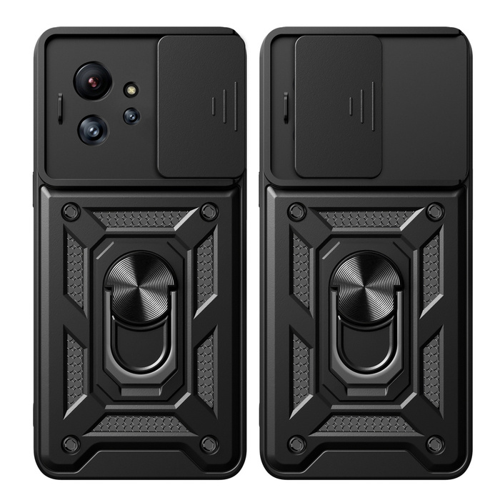 Custodia Hybrid Armor Camshield per Infinix Zero Ultra con copertura per fotocamera - nera