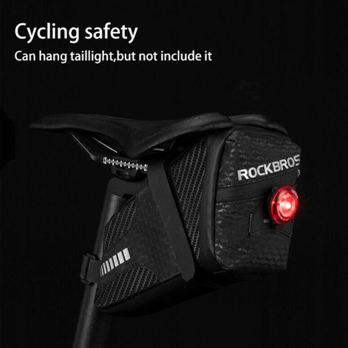 Borsa da bicicletta impermeabile Rockbros C29-BK sotto la sella - nera