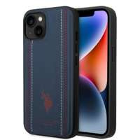 US Polo USHCP14SPFAV iPhone 14 6.1" navy/navy blue Leather Stitch