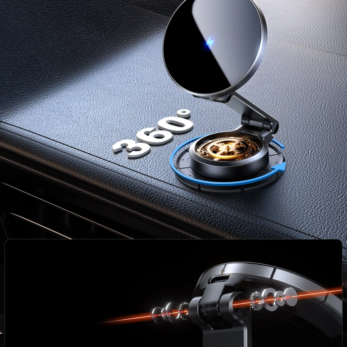 Joyroom JR-ZS408 Magnethalterung mit 15W induktivem Ladegerät für Auto-Cockpit – Schwarz