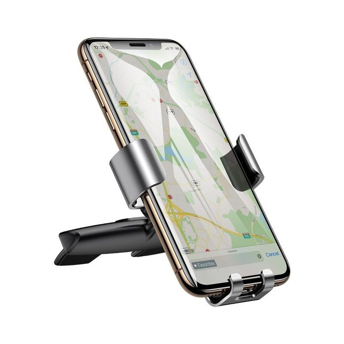 Baseus Metal Age Gravity Car Mount (CD Version) Silver (SUYL-J0S)