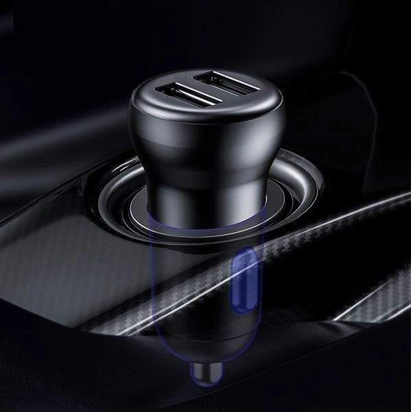 [RETURNED ITEM] Bezdrátový Bluetooth FM vysílač s nabíječkou Baseus S-16 (Overseas edition) - černý