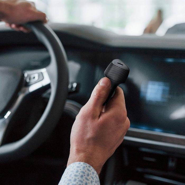 FORCELL F-ENERGY Carbon CC50-1C ładowarka samochodowa Typ C + kabel Typ C do Typ C PD 3A 20W czarna