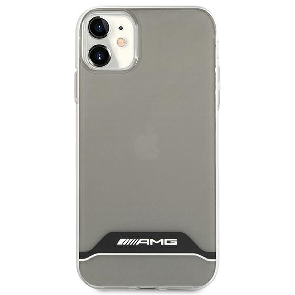 AMG AMHCN61TCBW iPhone 11 6,1" klar/transparent hartcase Electroplate Schwarz/Weiß