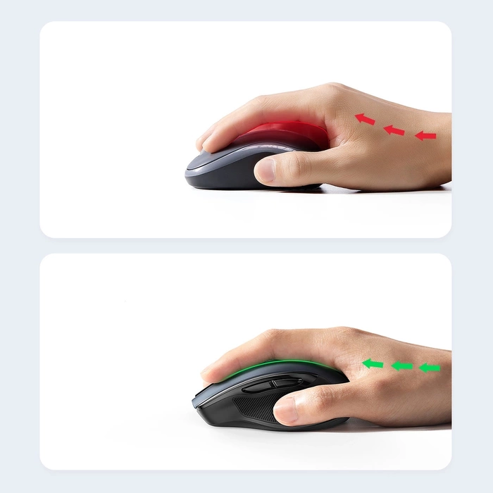 Ugreen USB optical wireless mouse 2.4GHz 4000 DPI black (MU006)