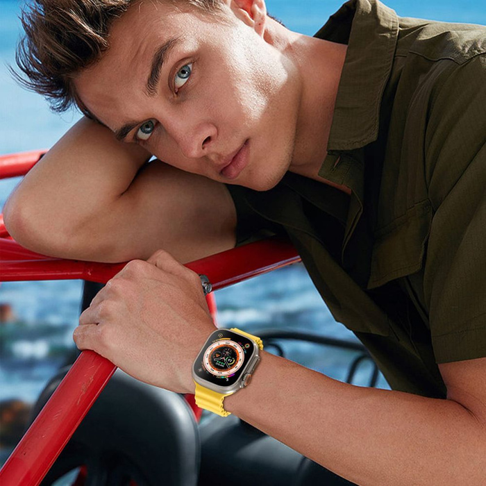 TECH-PROTECT ICONBAND PRO Apple Watch 4 / 5 / 6 / 7 / 8 / SE / ULTRA (42 / 44 / 45 / 49 MM) BÉŽOVÁ