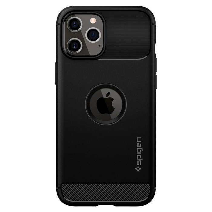 Coque SPIGEN Rugged Armor iPhone 12 12 Pro Matte Black Case