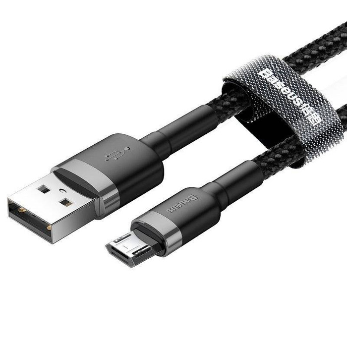 Kabel Micro USB BASEUS Cafule 2A 3m černo-šedý