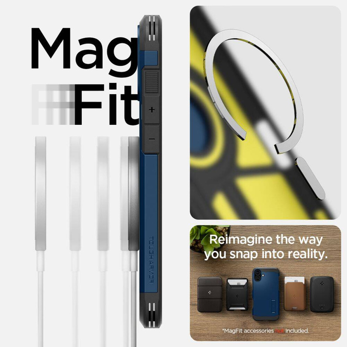 Spigen Tough Armor Mag Magsafe iPhone 16 Case Avy Blue
