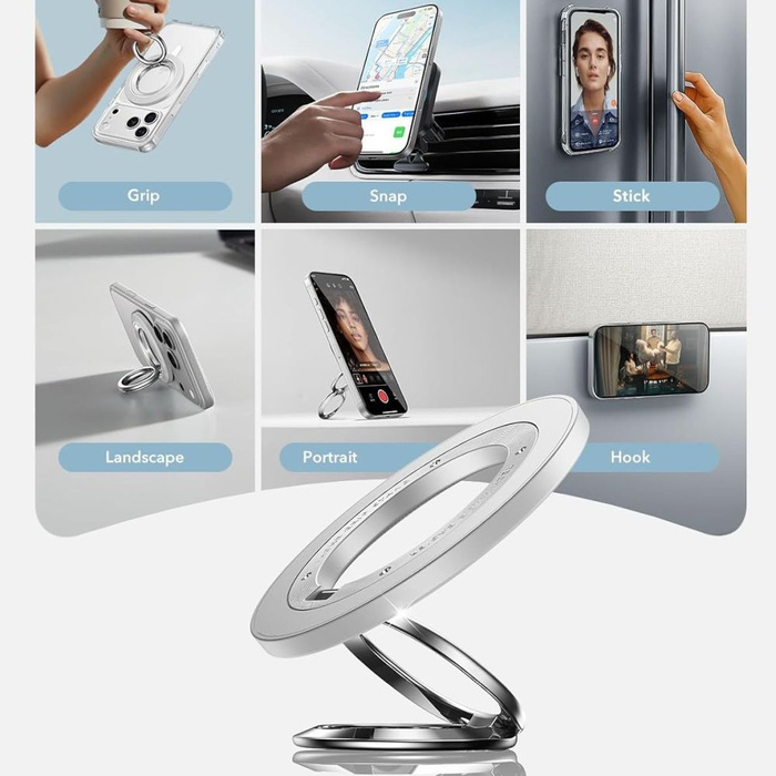 ESR MagNETIC 360 HALOLOCK MagSafe TELEFONRING WEISS