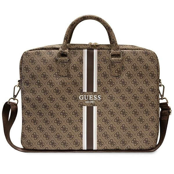 Sac Guess GUCB15P4RPSW 16" marron /brun 4G imprimé rayures