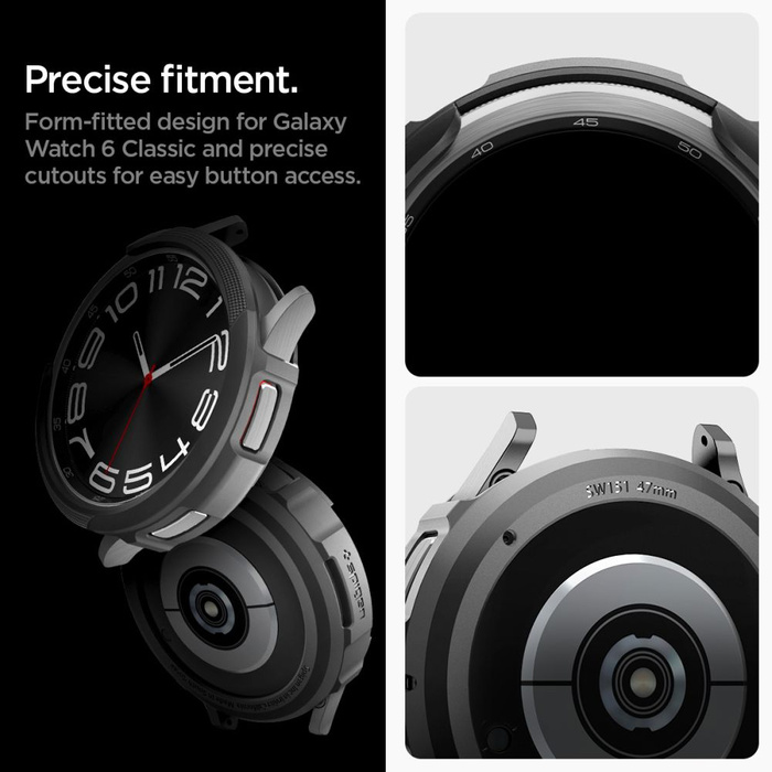 Case Spigen Liquid Air Samsung Galaxy Watch 6 Classic (47 MM) MATTE Black Case