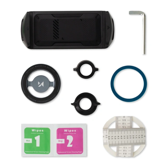 Uchwyt magnetyczny Wozinsky WTY0YS1 obrotowy 360° solidny na telefon tablet - szary