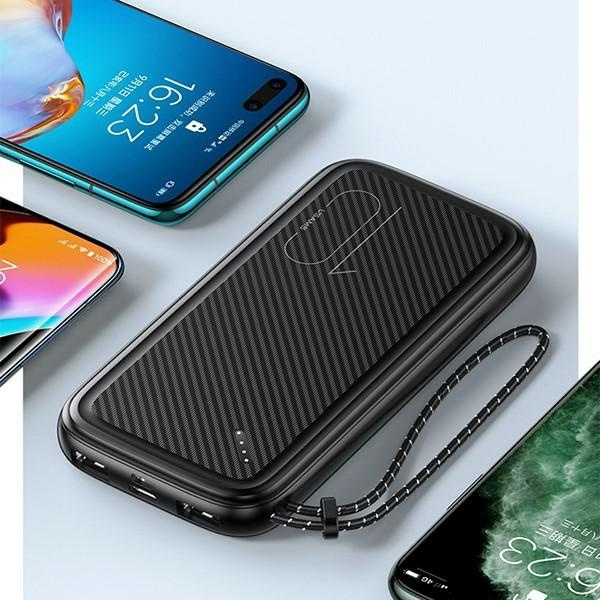 Powerbanka USAMS PB56 10000mAh 2xUSB / USB-C / MicroUSB Fast Charge zelená / tmavě zelená 10KCD15003 (US-CD150)