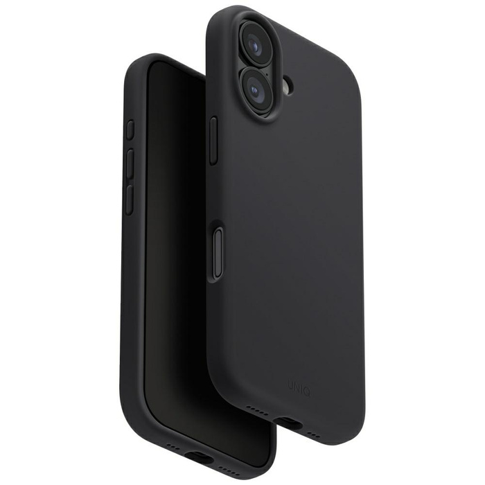 Etui UNIQ Lino do iPhone 17 Magclick     Charging szary