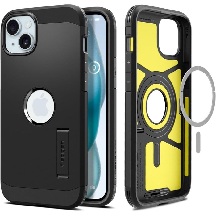 Coque Spigen Tough Armor Mag MagSafe iPhone 15 Plus Noir Case