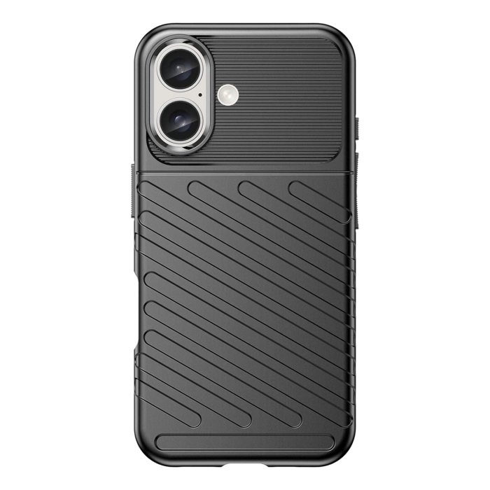 Thunder Case for iPhone 16 Plus Silicone Case - Black