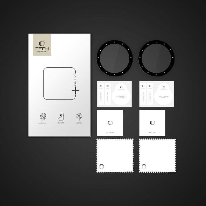 SZKŁO HYBRYDOWE TECH-PROTECT GLASS FLEX+ 2-PACK GARMIN VENU 3S BLACK