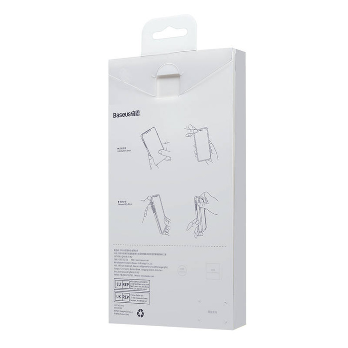 Baseus Liquid Silica Case and Tempered Glass set for iPhone 14 Plus (blue)