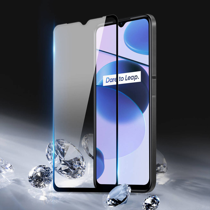 Dux Ducis 9D Tempered Glass celoobrazovkové tvrzené sklo 9H s rámečkem Realme C35 black (vhodné pro pouzdro)