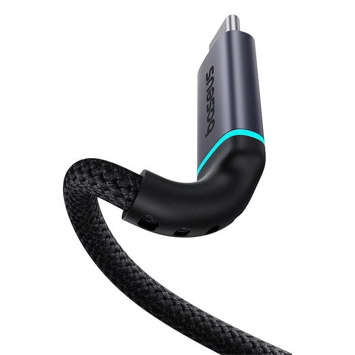 Baseus B0063370C111-00 USB-C – USB-C-Kabel 4K 60 Hz 100 W 5 A 10 Gbit/s 0,5 m – Schwarz