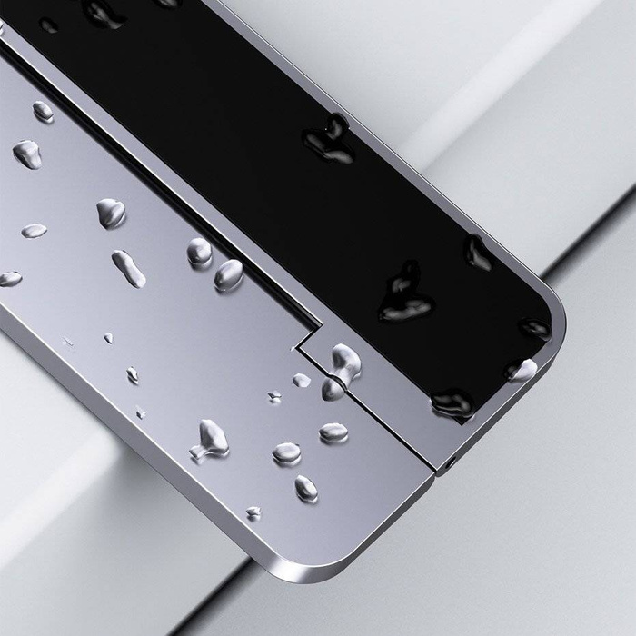 Baseus selbstklebender Laptopständer aus Aluminium silber (SUZC-0S)