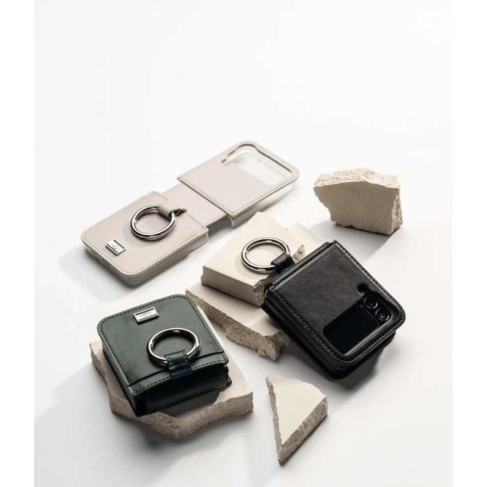 Case RINGKE Signature FOLIO GALAXY Z FLIP 4 DARK GREEN