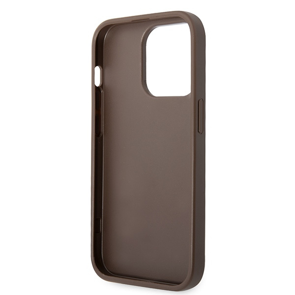 Coque Guess GUHCP15L4GMGBR iPhone 15 Pro 6.1" marron/marron durcase 4G Big Metal Logo Case