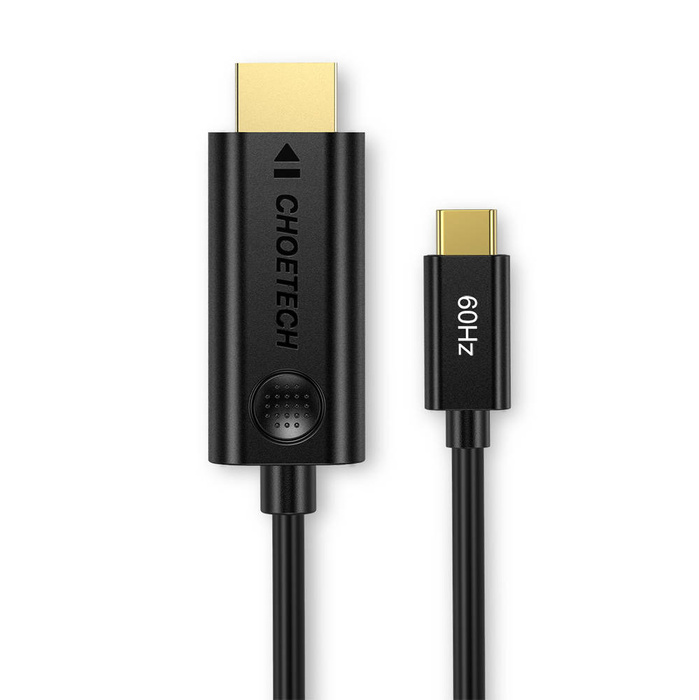 Cavo adattatore unidirezionale Choetech Adattatore USB tipo C (maschio) a HDMI 2.0 (maschio) 4K 60Hz 1.8m nero (CH0019)