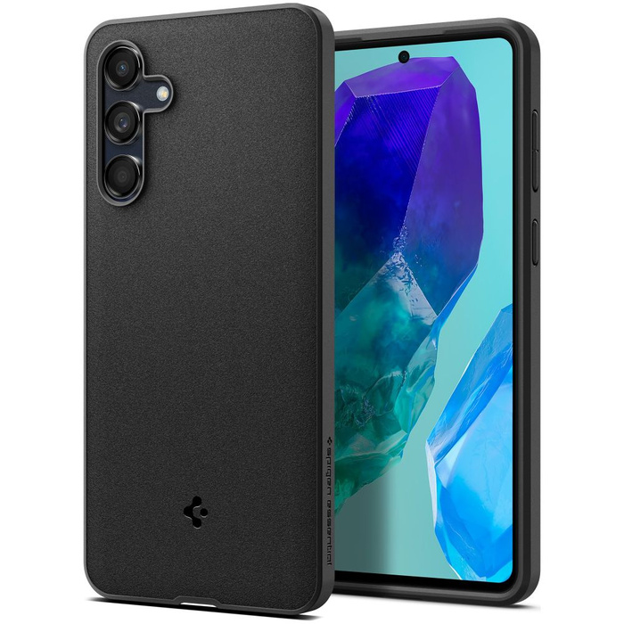 Spigen MATTE ESSENTIAL SANDBLAST GALAXY M55 5G NEGRO