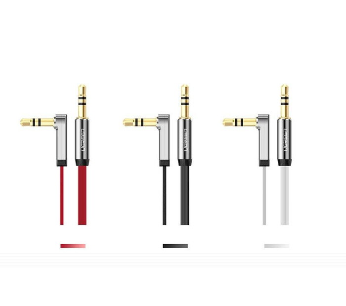 Cavo piatto Ugreen Cavo audio AUX 3,5 mm mini jack 5m argento (10729)