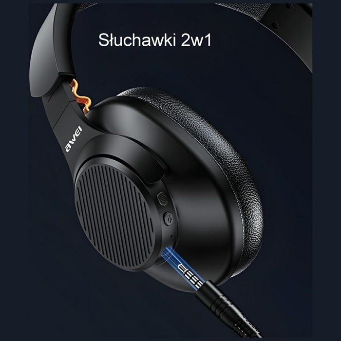 AWEI słuchawki nauszne Bluetooth A997BL czarny/black