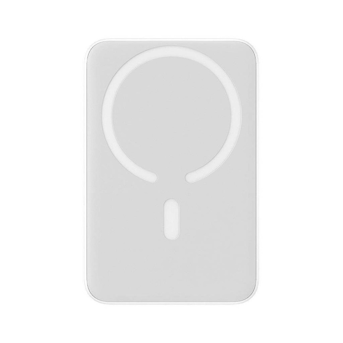 Baseus Magnetic Mini powerbanka s indukčním nabíjením MagSafe 15W / rychlé nabíjení PD QC 20W 10000mAh bílá (Overseas Edition) + Xiaobai Series kabel USB-C - USB-C 60W 3A 0,5m bílá