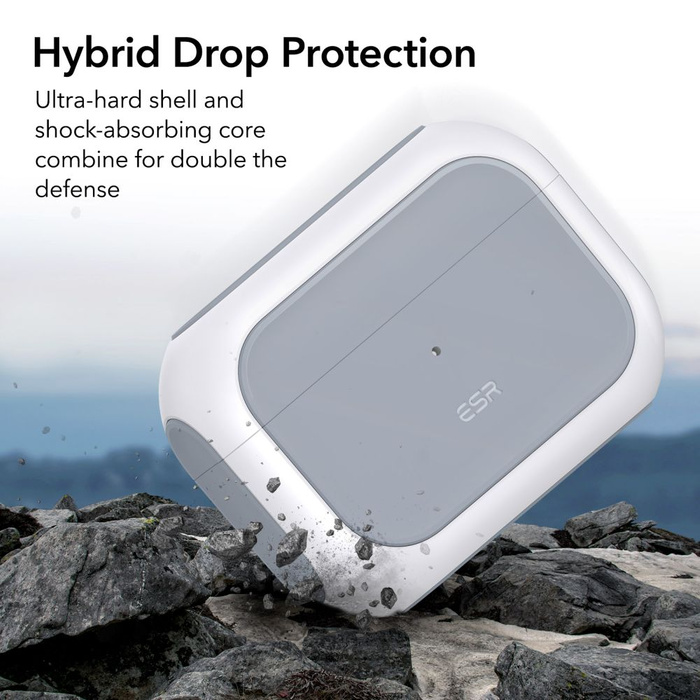 Cover Esr Orbit Halolock MagSafe Apple Airpods Pro 1 / 2 Bianco Case