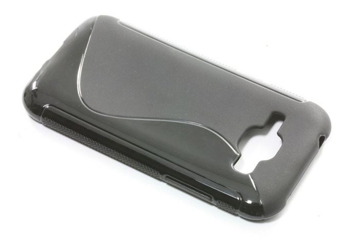 Cover S-LINE per Samsung Galaxy J1 Nero Cover