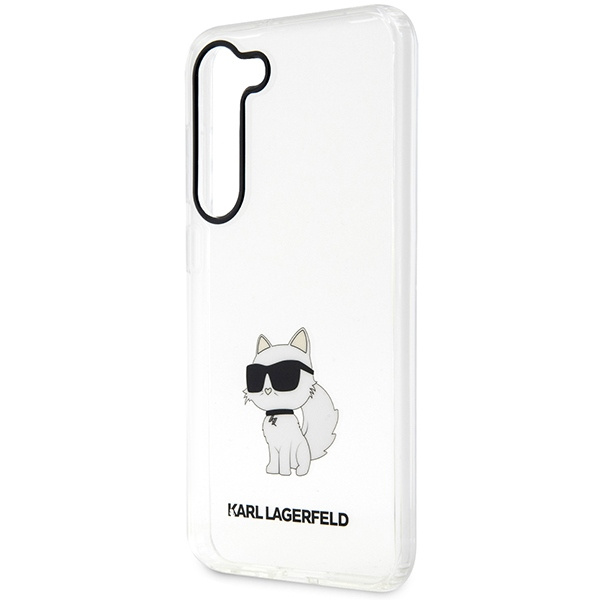 Obal Karl Lagerfeld KLHCS23MHNCHTCT S23 Plus S916 transparentní hardcase Ikonik Choupette Case