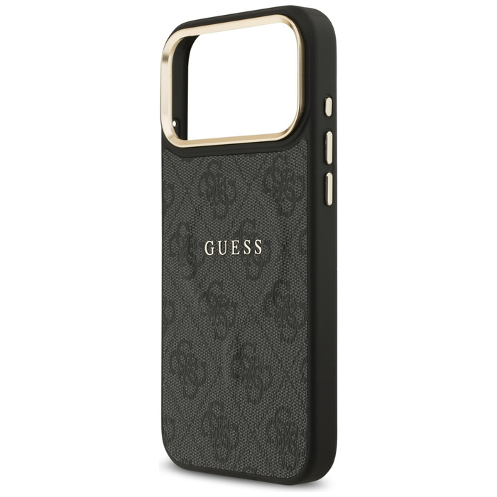 Etui Guess 4G PU Classic Logo MagSafe do iPhone 17 Pro Max czarny