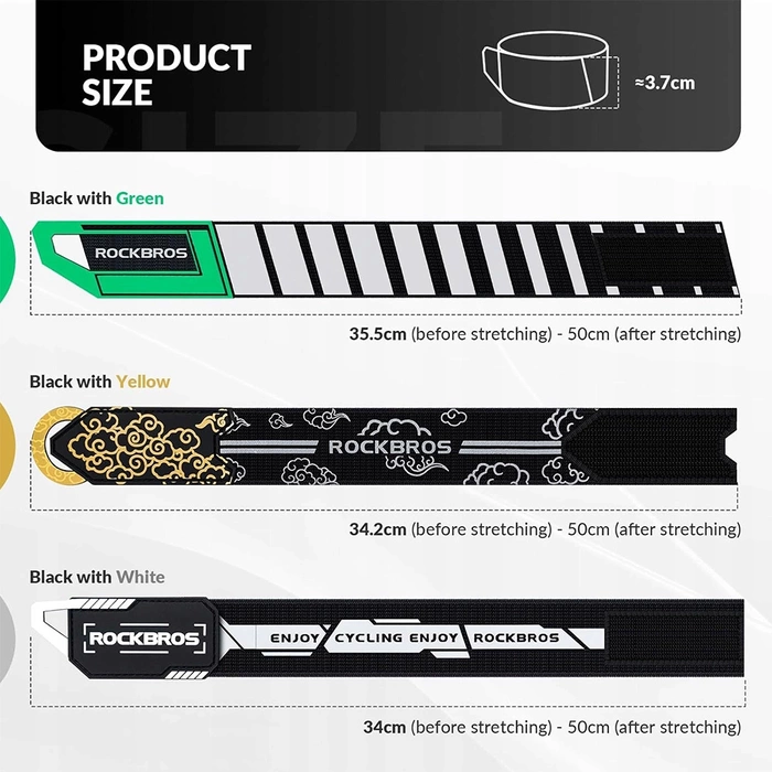 Rockbros reflective tape 49210008001 - green