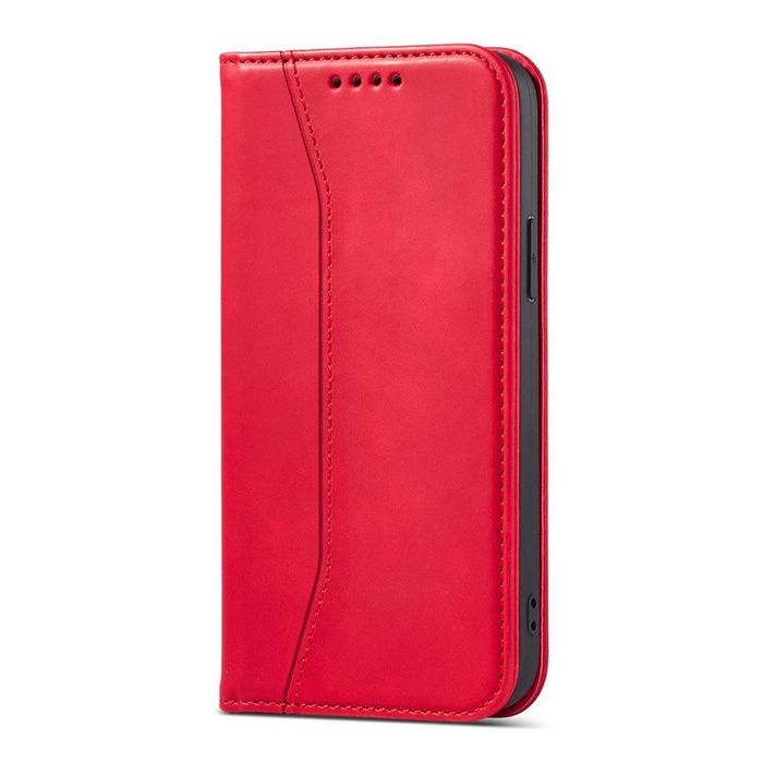 Magnet Fancy Case étui pour iPhone 14 Plus flip cover wallet stand rouge