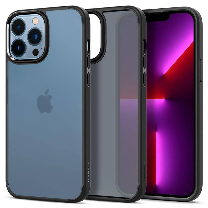 Hülle SPIGEN iPhone 13 Pro Ultra Hybrid Matte Frost Schwarz Fall