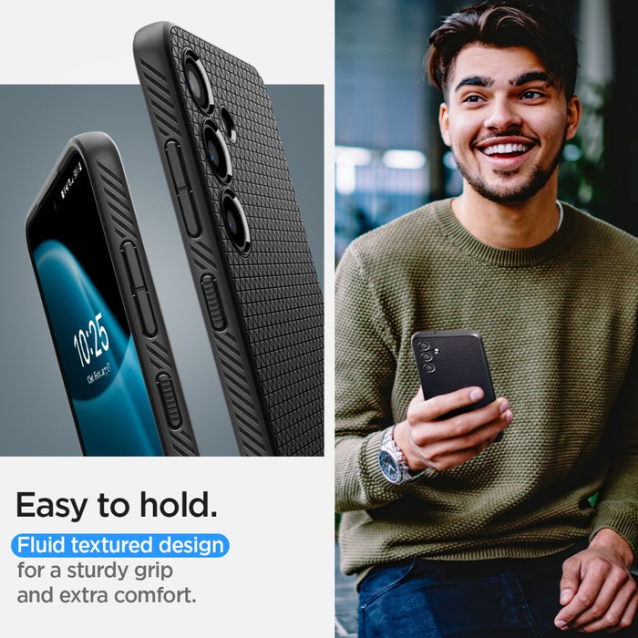 Coque Spigen Liquid Air Samsung Galaxy S24+ Plus MATTE Noir Case