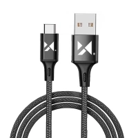 Cavo USB Wozinsky - USB Tipo C 2.4A 2m nero (WUC-C2B)